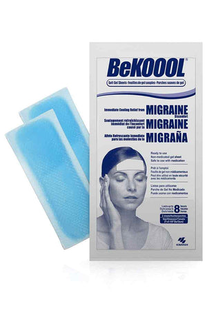 BeKoool Soft Gel Sheets - Hojas De Gel Para Adultos Migraña 4 Hojas