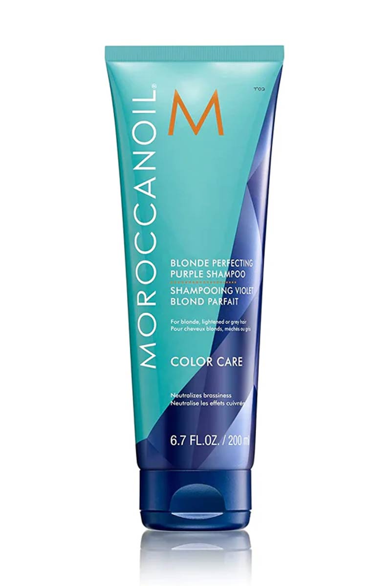 Moroccanoil Blonde Perfecting Purple Shampoo - Champú Púrpura Perfeccionador Rubio 200 ml