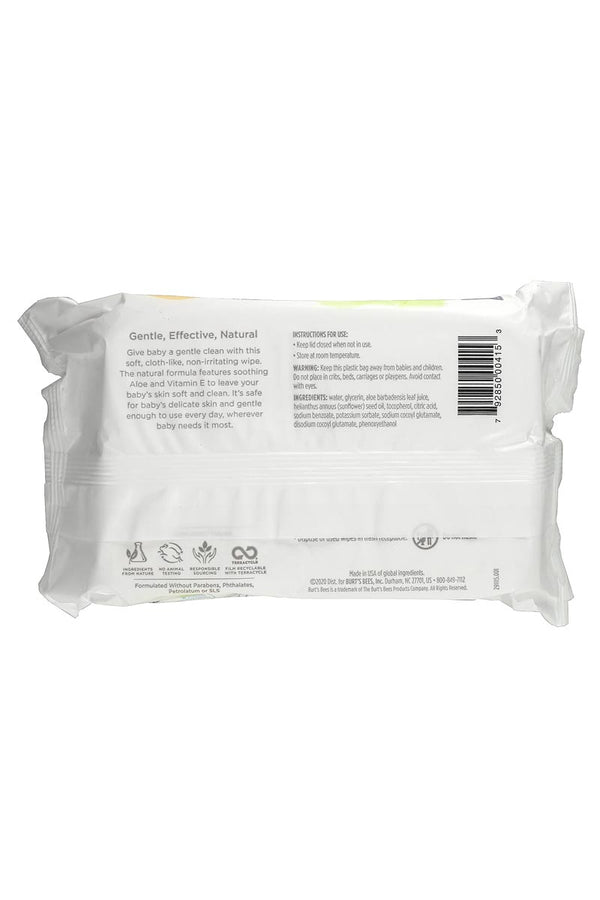 Burt's Bees Baby Wipes - Toallitas Humedas naturales sin Fragancia 72 Toallitas