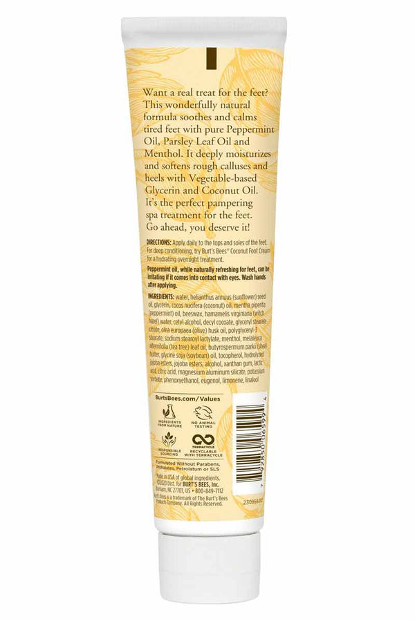 Burt's Bees Peppermint - Locion Relajante para pies 100 ml