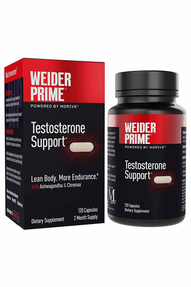 Weider Prime Testosterone Sipport 120 Capsulas
