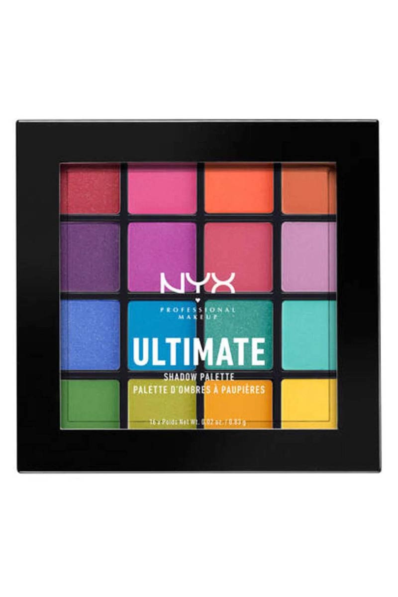 NYX Ultimate -  Paleta de sombras de maquillaje profesional BRIGHTS USP04