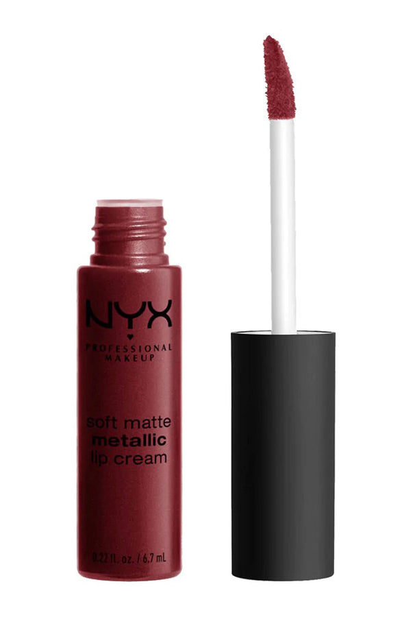 NYX Soft Matte Metallic Lip Cream - Pintalabios acabado metalizado