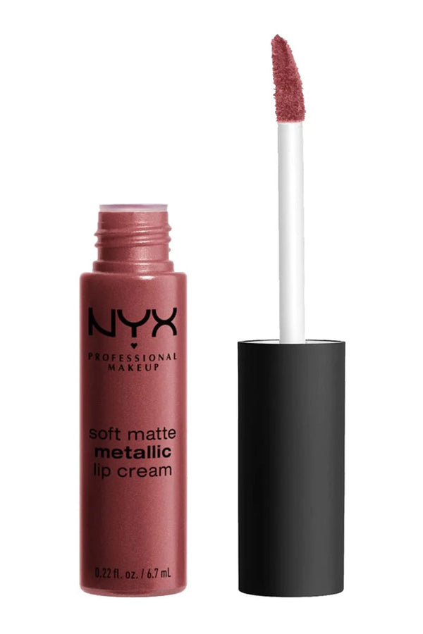 NYX Soft Matte Metallic Lip Cream - Pintalabios acabado metalizado