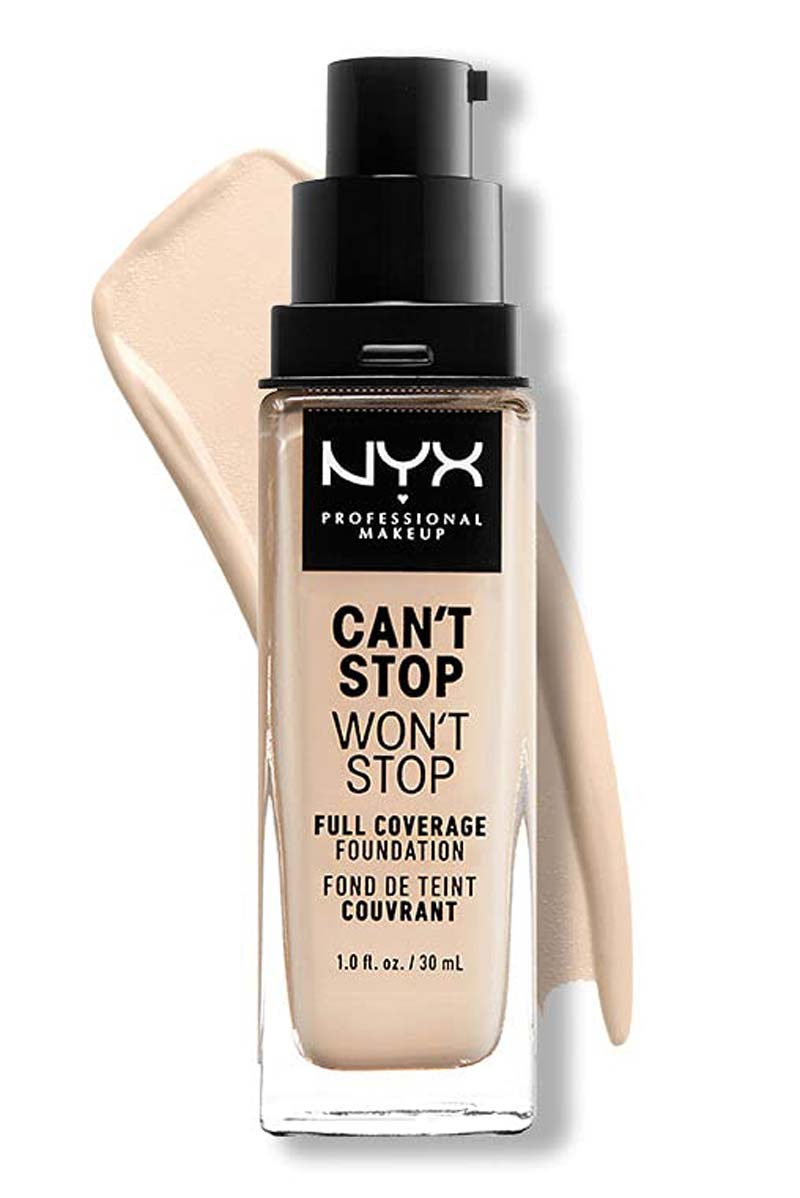 NYX Can't Stop Wont't Stop - Base De Maquillaje Resitente Al Agua 30 ml