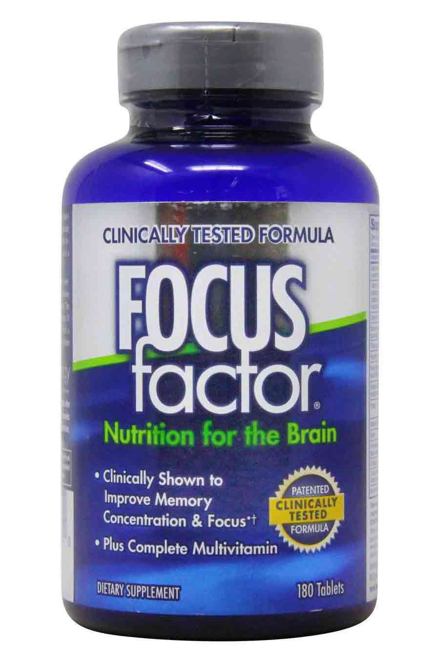 Focus Factor - Suplemento Para La Concentración 180 Tabletas