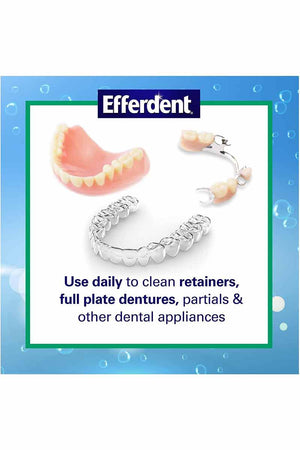 Efferdent Daily Cleanser Minty Fresh & Clean - Limpiador de dentadura Anti-Bacterial 44 tabletas