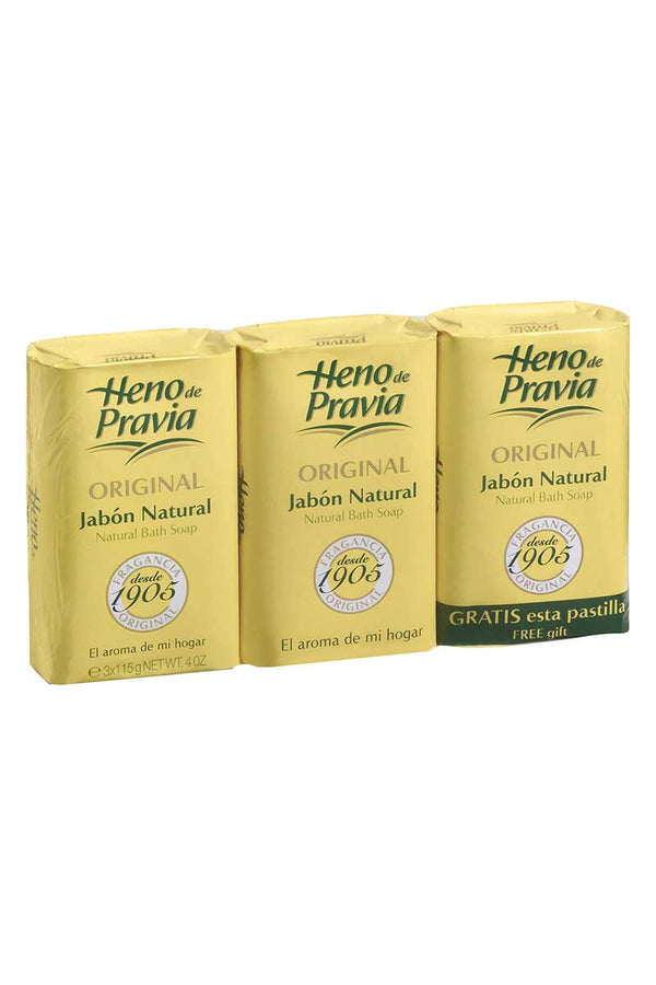 Heno De Pravia Original Jabon Natural 3 x 115 g