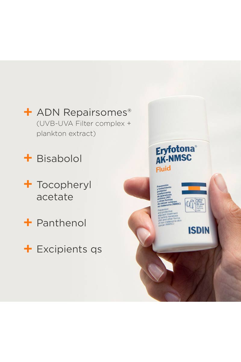 Isdin Eryfotona AK-NMSC Fluid SPF 99 - Previene y repara el daño actínico 50 ml