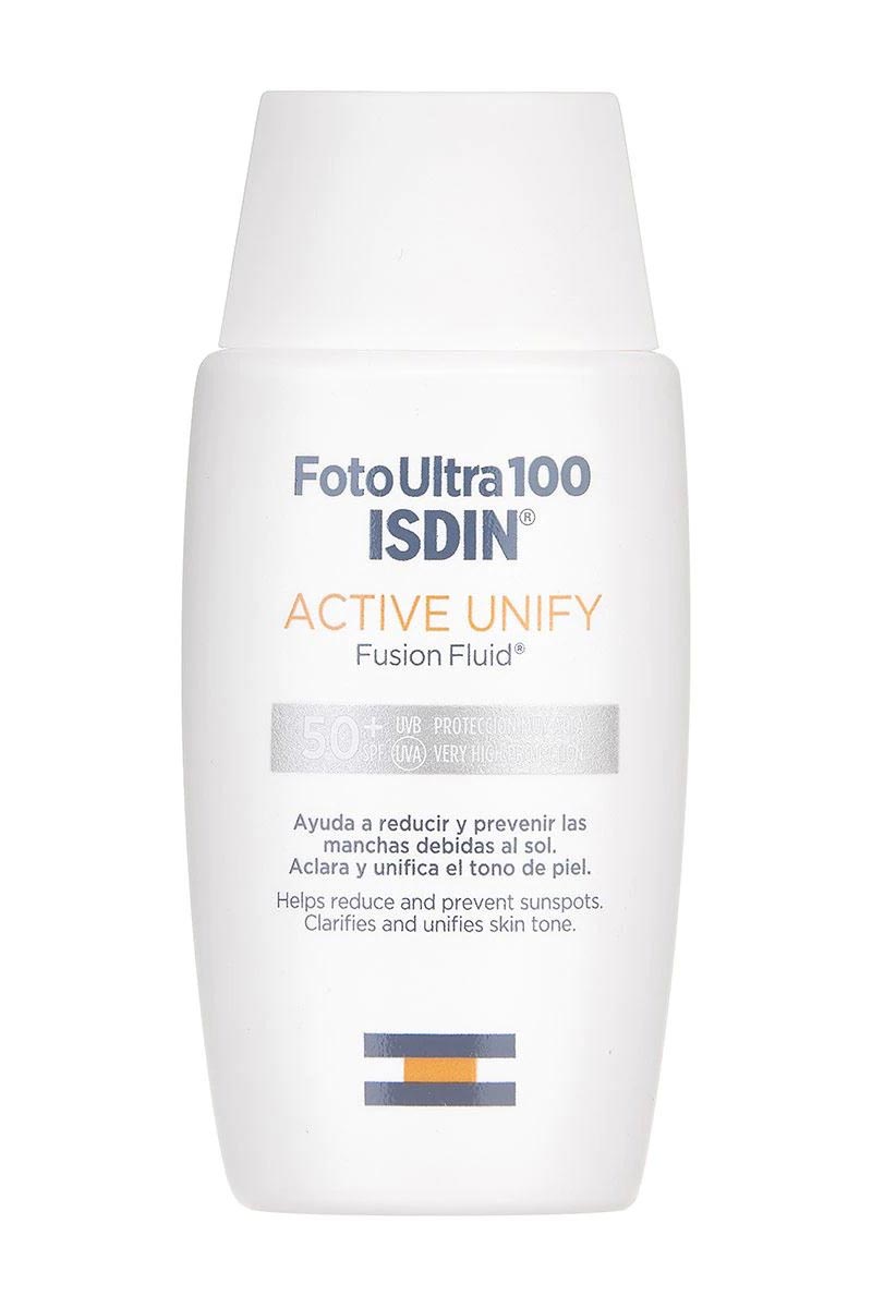 Isdin Foto Ultra 100 Active Unify Fusion Fluid SPF 50+ 50 ml - Aclara y unifica tu tono de piel 50 ml