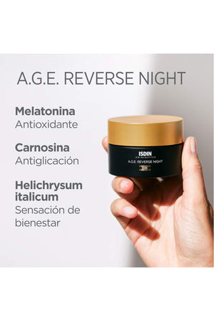 Isdin Isdinceutics A.G.E. Reverse Night - Crema reparadora de noche con Melatonina 50 ml