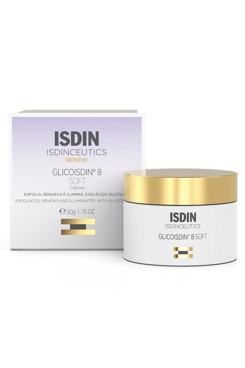 Isdin Isdinceutics Glicoisdin 8 Soft - Crema facial con efecto peeling 50 g