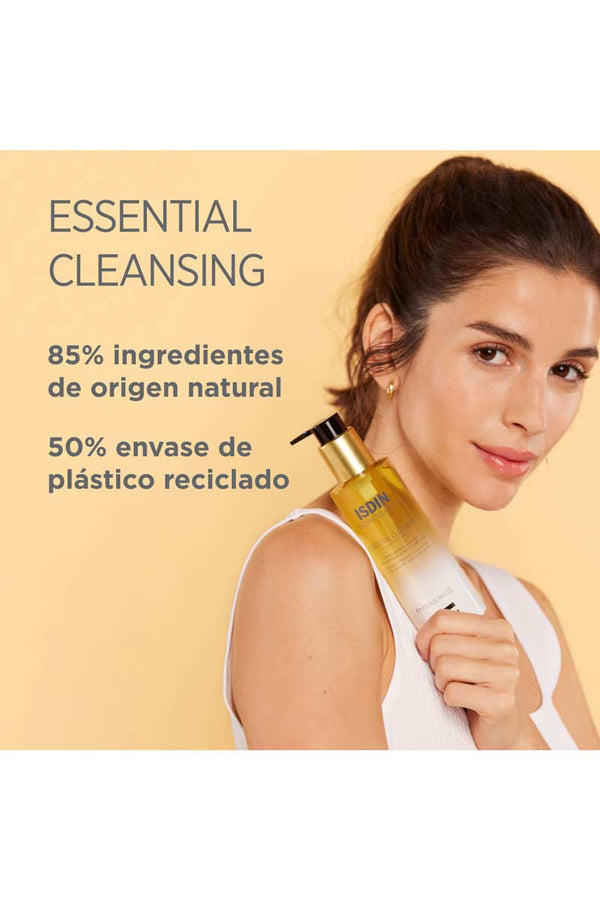 Isdin Essential Cleansing - Aceite limpiador facial oil-to-milk 200 ml