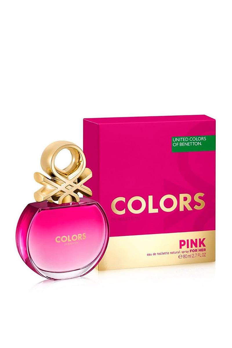 Benetton United Colors Pink For Woman Eau De Toilette 80 ml