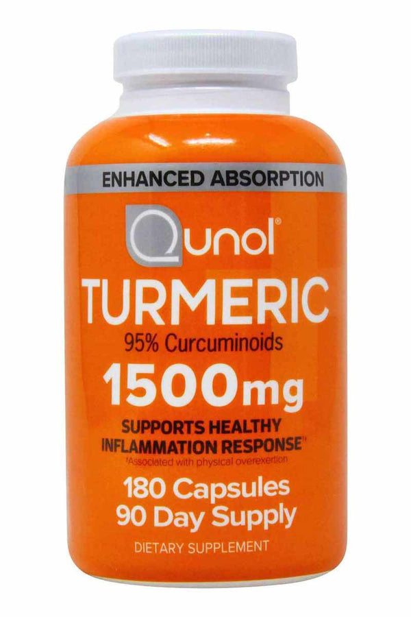 Qunol Turmeric 95% Curcuminoids 1500 mg 180 capsulas