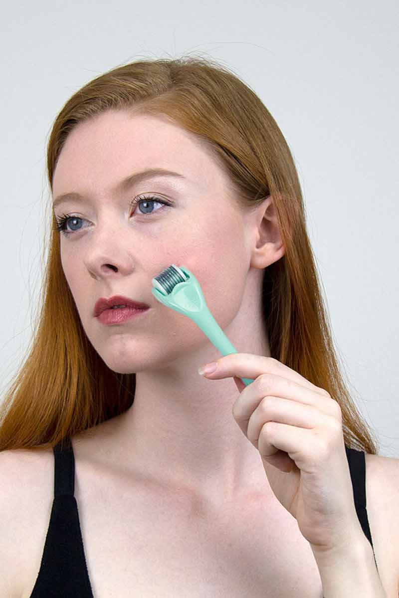 Lindo Rodillo Facial Con Microagujas Premium Face Derma Roller