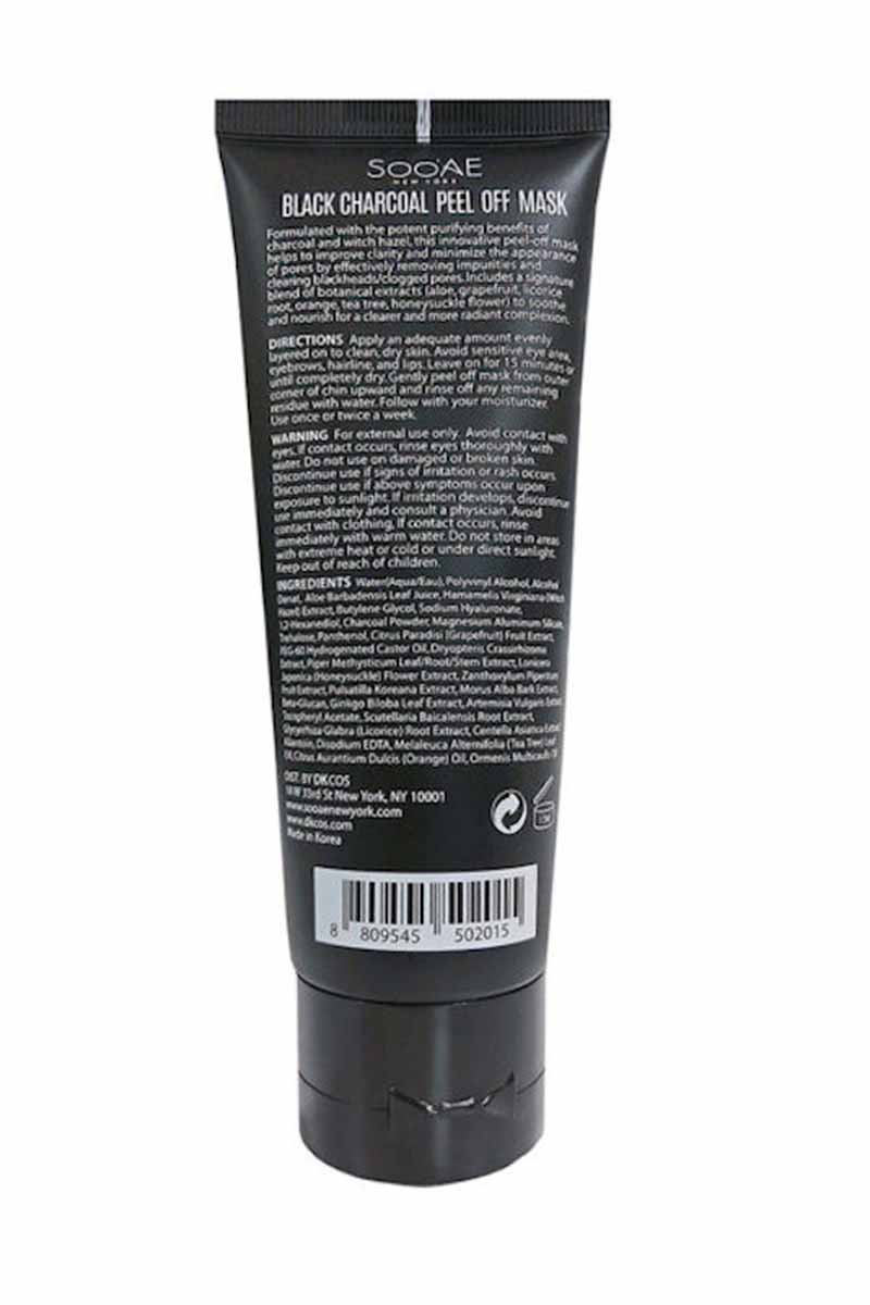 SOOAE Black Charcoal Peel Off Mask 80 ml Almacén Madeira