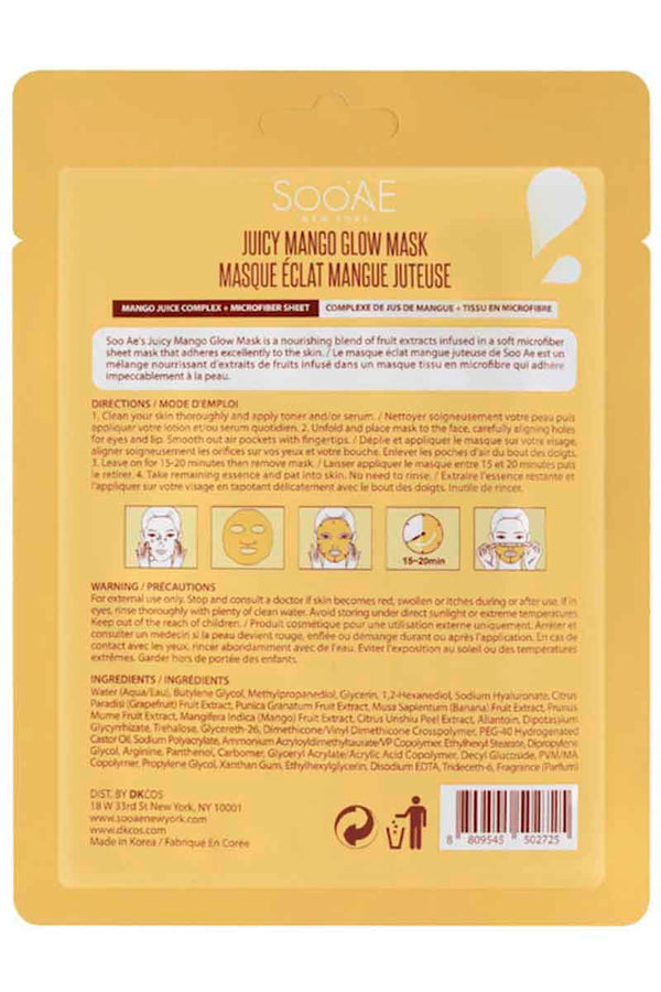 SOOAE Juicy Mango Glow Mask 0.88 oz