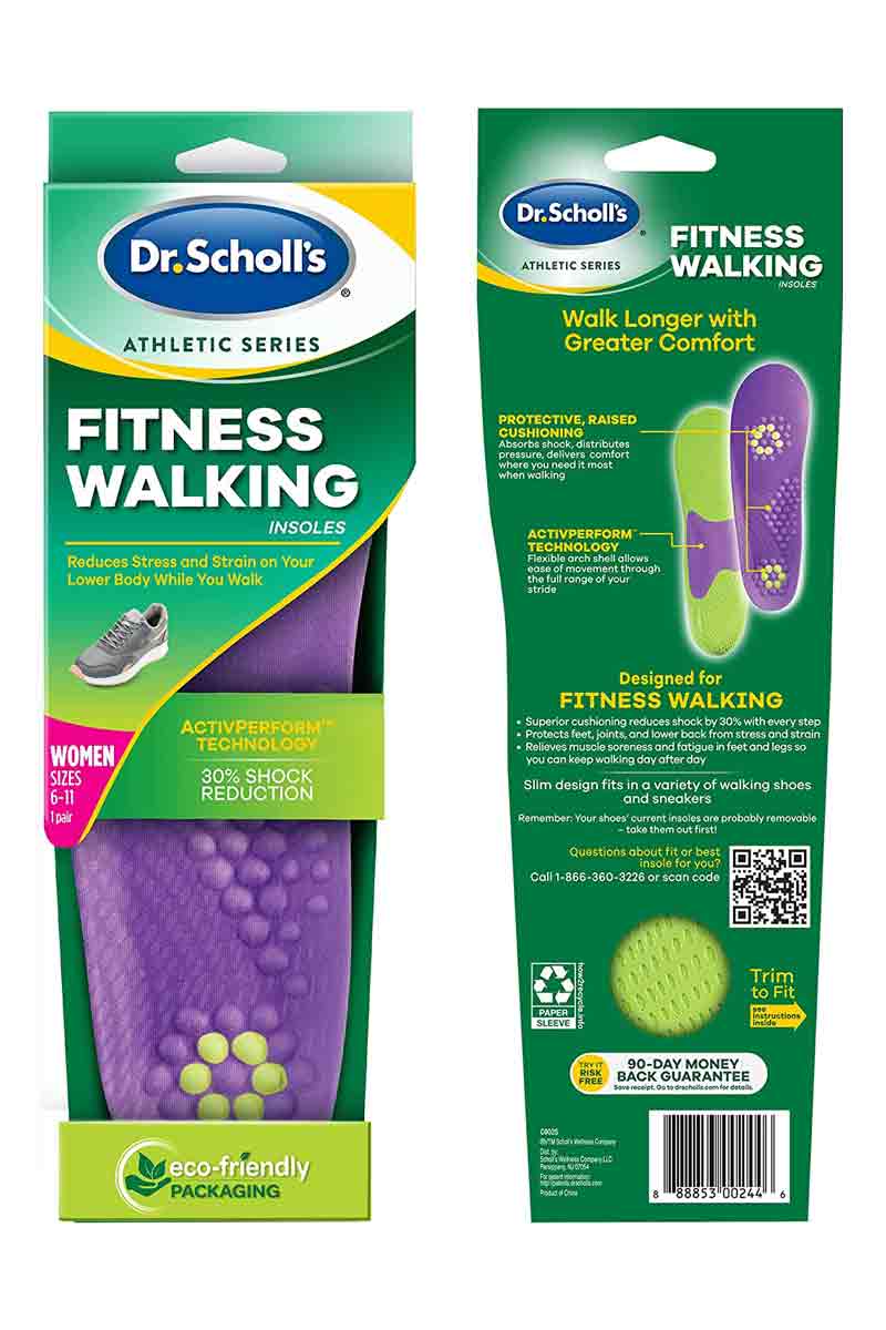 Dr.Scholl's Fitness Walking Insoles Women - Plantillas Deportivas Fitness 1 par
