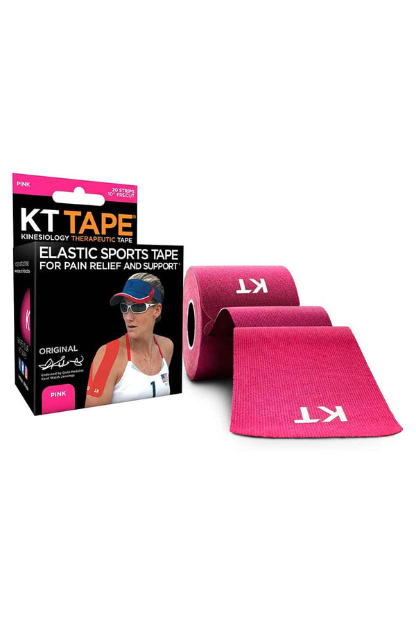 KT TAPE Original Train Longer pink - Cinta KT Original Algodón - Rosa 20 Tiras