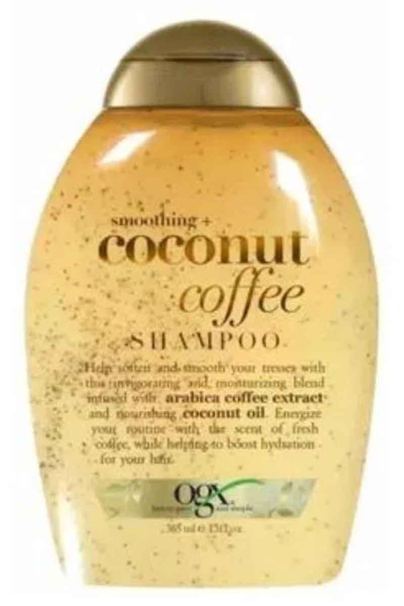 Organix Coconut Coffe Shampoo - Champú fortalecedor anticaída del cabello + cafeína de coco 13 oz
