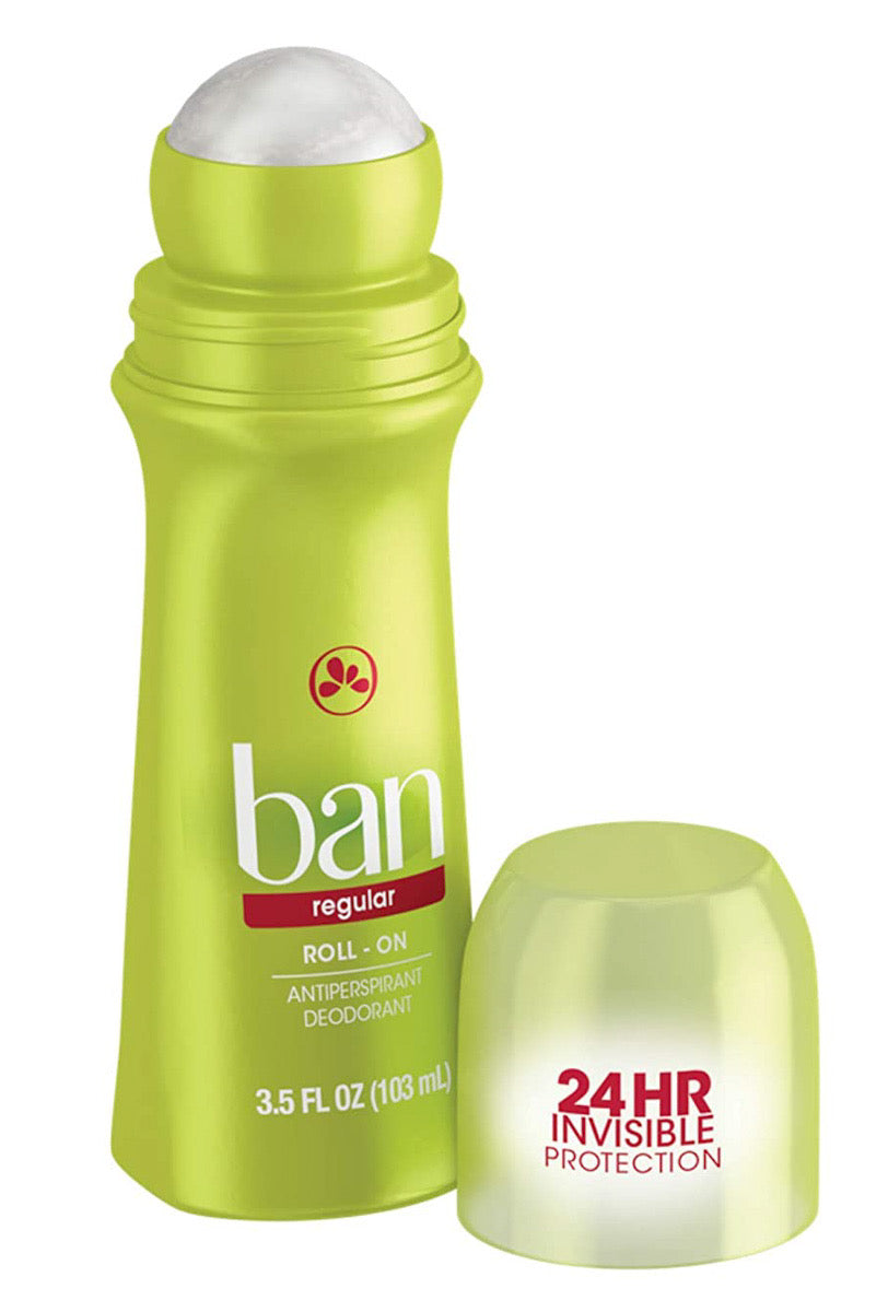 Ban Roll-On Regular Anti-Transpirant 3.5 oz